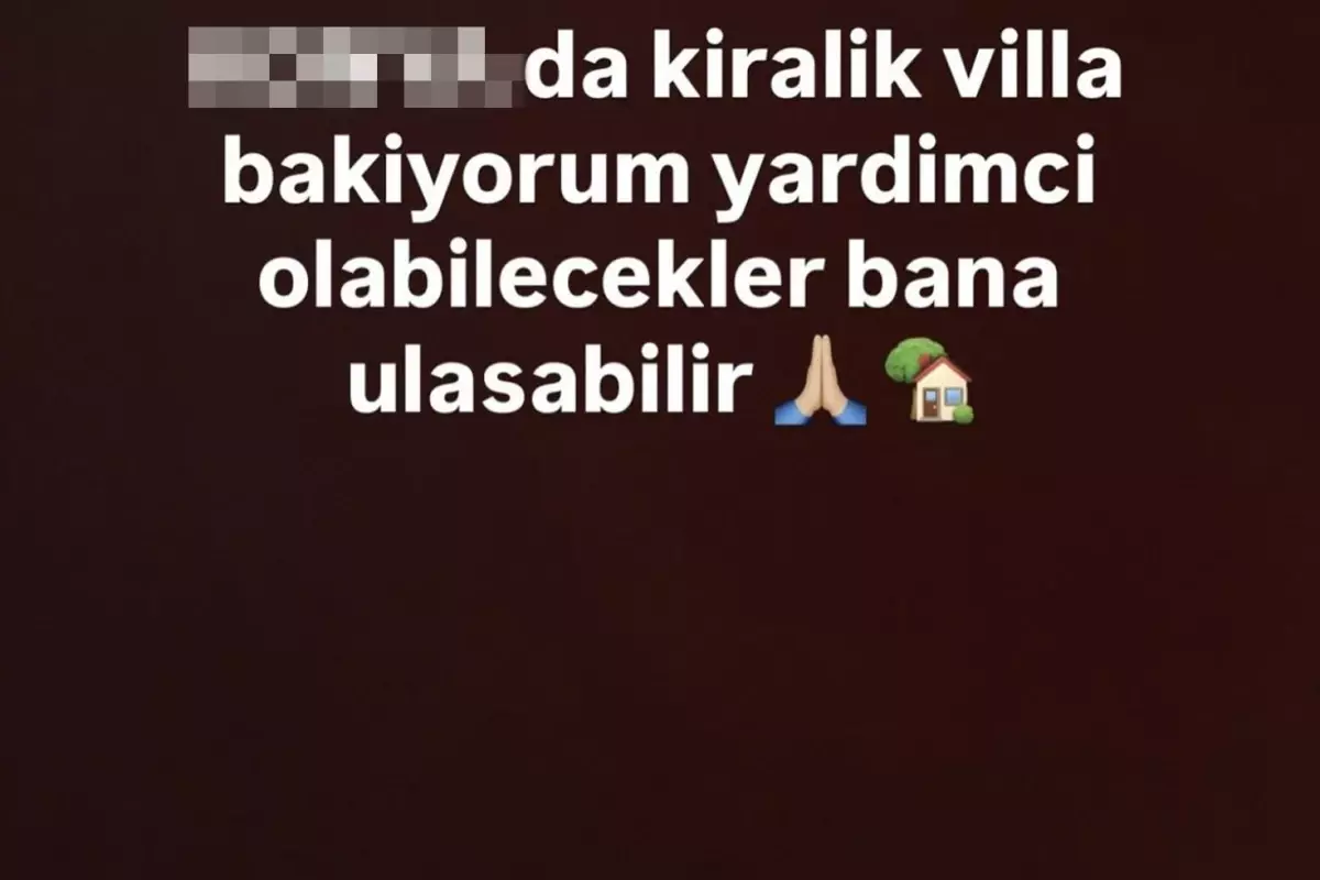 Blaz Kramer, Konya’da Kiralık Villa Arayışını Instagram’da Duyurdu