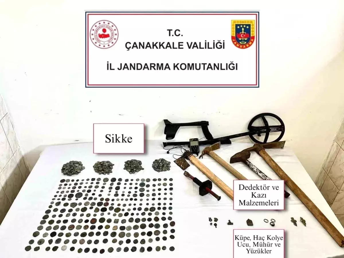 Çanakkale'de tarihi eser kaçakçılığı operasyonu