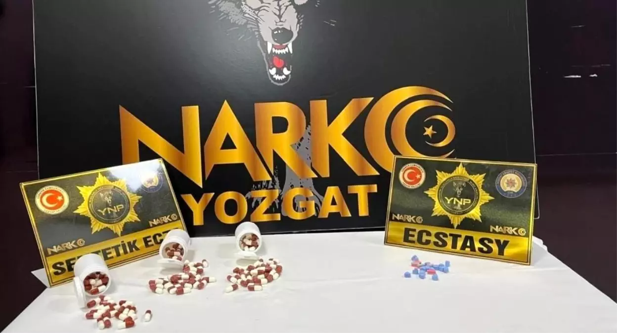 Yozgat'ta uyuşturucu hap ele geçirilmesi