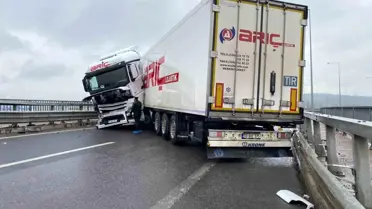 Kocaeli’de Şiddetli Sağanak Sonrası Tır Kazası: Yaralı Yok