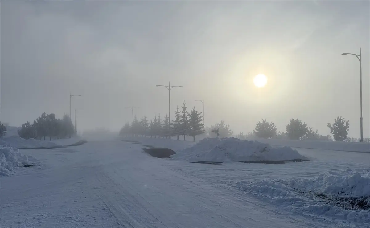 Erzurum, Ardahan ve Kars’ı Donduran Soğuk ve Yoğun Sis