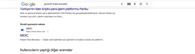Google reklam ekran görüntüsü