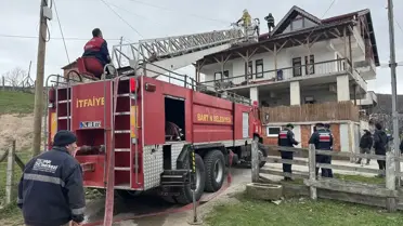 Yangın sonrası evin durumu