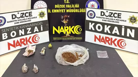 Düzce'de Uyuşturucu Kaçakçılığına Yönelik Operasyonda 3 Şüpheli Gözaltında