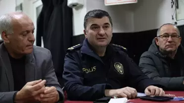 Toplantı sırasında Emniyet Müdürü Ayhan