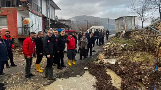 Mersin'de sel sonrası taşkın görüntüsü