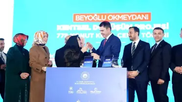 Tamamlanan sosyal konutların dış görünüşü