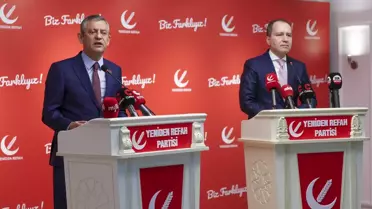 CHP Lideri Özgür Özel, Yeniden Refah Partisi Başkanı Fatih Erbakan'ı Görüştü