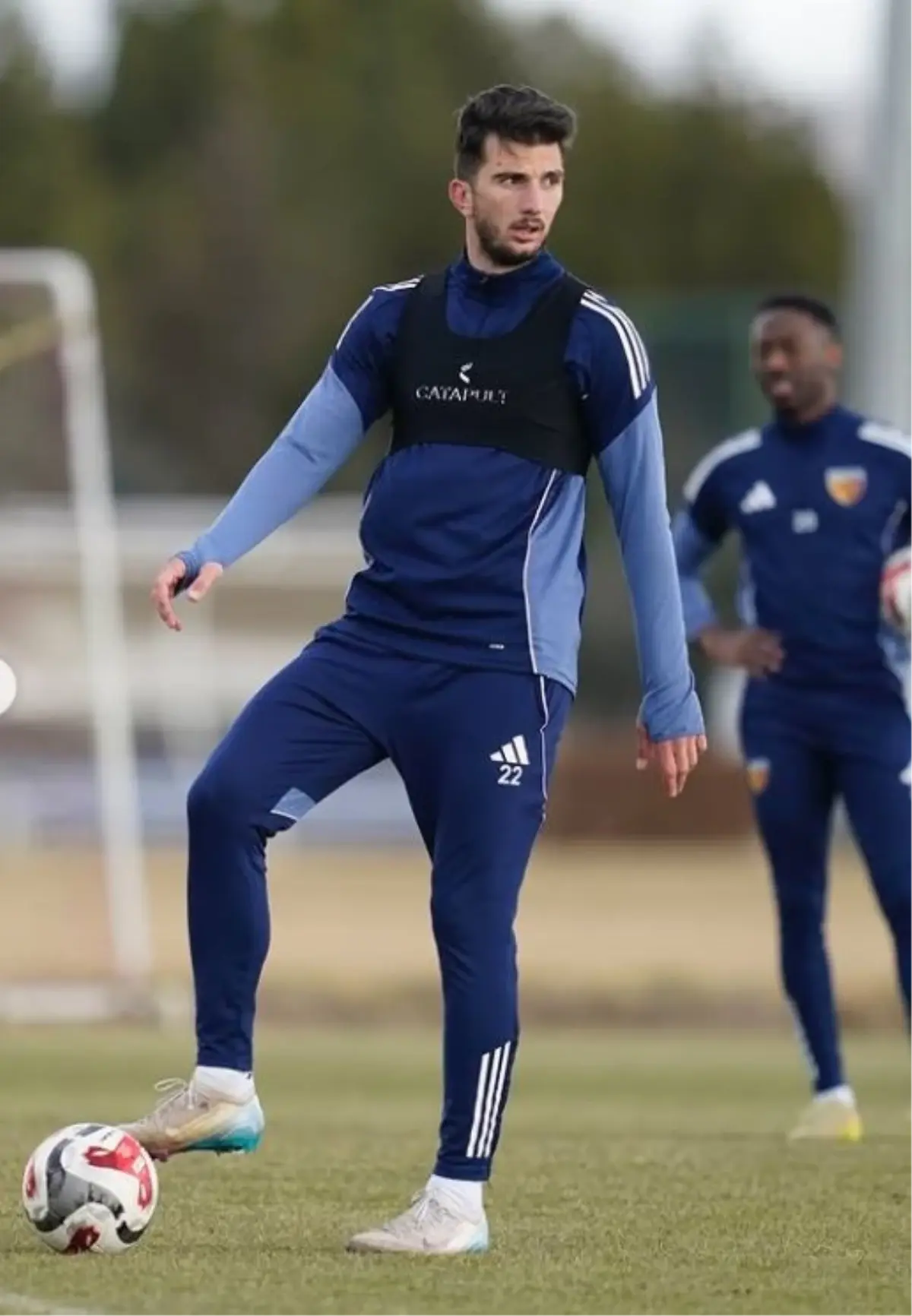 Kayserispor antrenman sahasında Galatasaray maçı hazırlığı