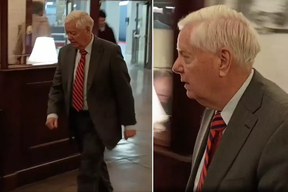 Lindsey Graham ve Patrick Howley soruyu sorarken