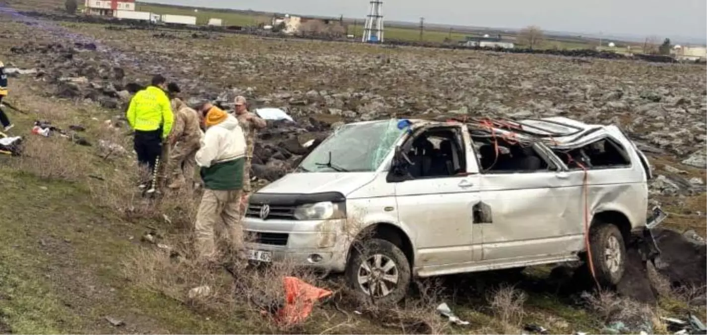 Şırnak'ta kamyonet kazası sonrası olay yeri