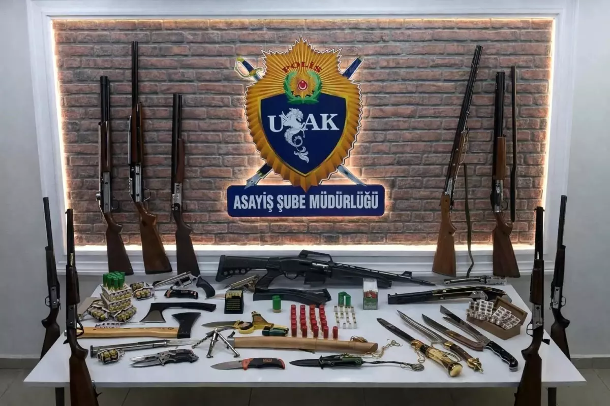 Uşak Galericiler Sitesi'nde asayiş denetimi