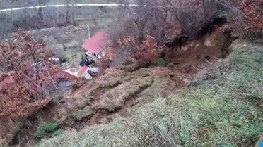 Mudurnu’da Heyelan Uyarısı: Üç Ev Tahliye Edildi