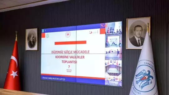 Vali Aydoğdu, Düzensiz Göçle Mücadele Koordinasyon Toplantısına Katıldı