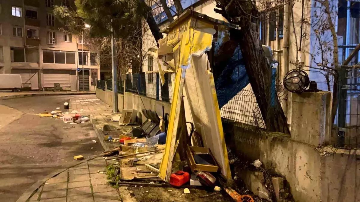 Çorlu taksi durağının çarpma anı