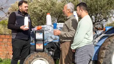 İzmir Büyükşehir Belediyesi'nden 3.500 Çiftçiye Şap Hastalığına Karşı Buzağı Kiti ve Dezenfektan Desteği