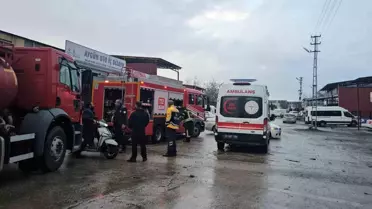 Elazığ Sanayi Sitesi'nde Otomotiv Tamirhanesinde Kontrol Altına Alınan Yangın