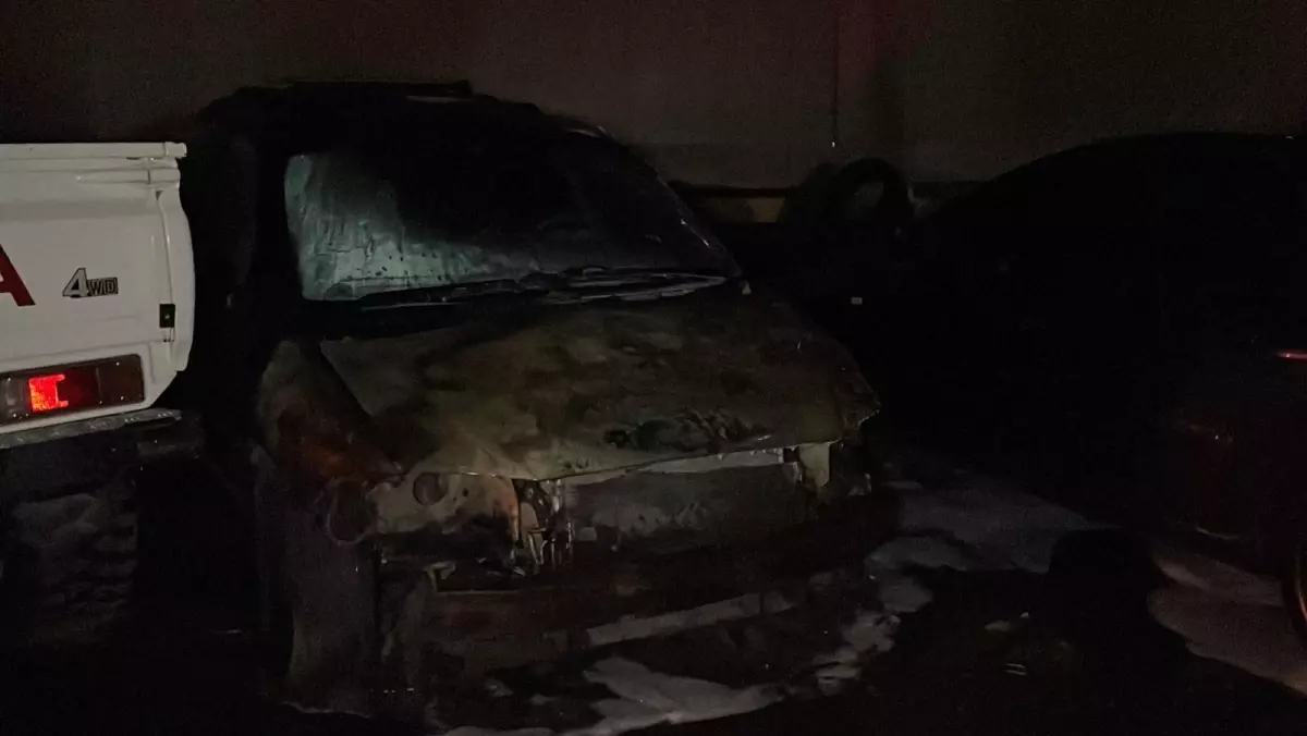 Sarıyer otopark yangını sonrası dumanlar