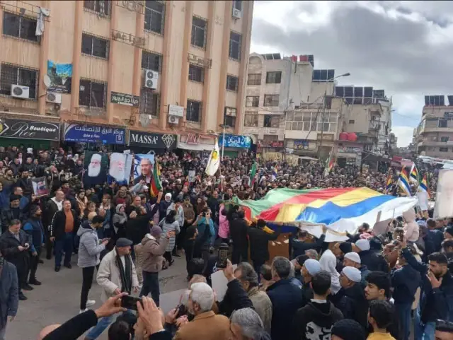 Gösteriye katılan Dürzi grup