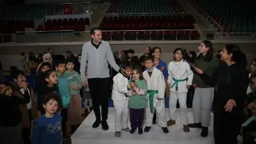 Öğrencilerin yarıyıl tatili etkinliklerinden bir an