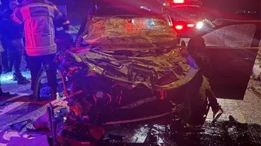 Edirne Uzunköprü'de Kamyon Çarpması Sonucu Sürücü Hayatını Kaybetti