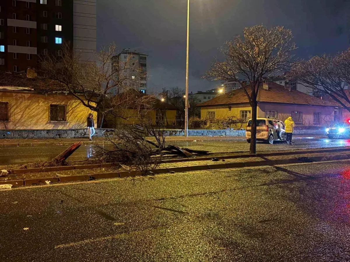 Kayseri trafik kazası görüntüsü