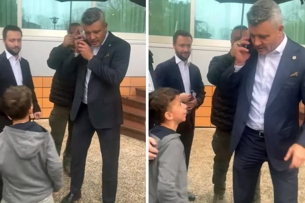 Saran’ın Ayrıldıktan Sonra Karşılaştığı Küçük Taraftarın İsteği Gönülleri Sarstı