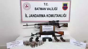 Operasyon sırasında ele geçirilen silahlar