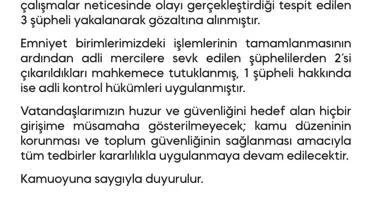 Diyarbakır Emniyet Müdürlüğünde EYP'li Saldırı Girişimi: 3 Şahıs Gözaltında