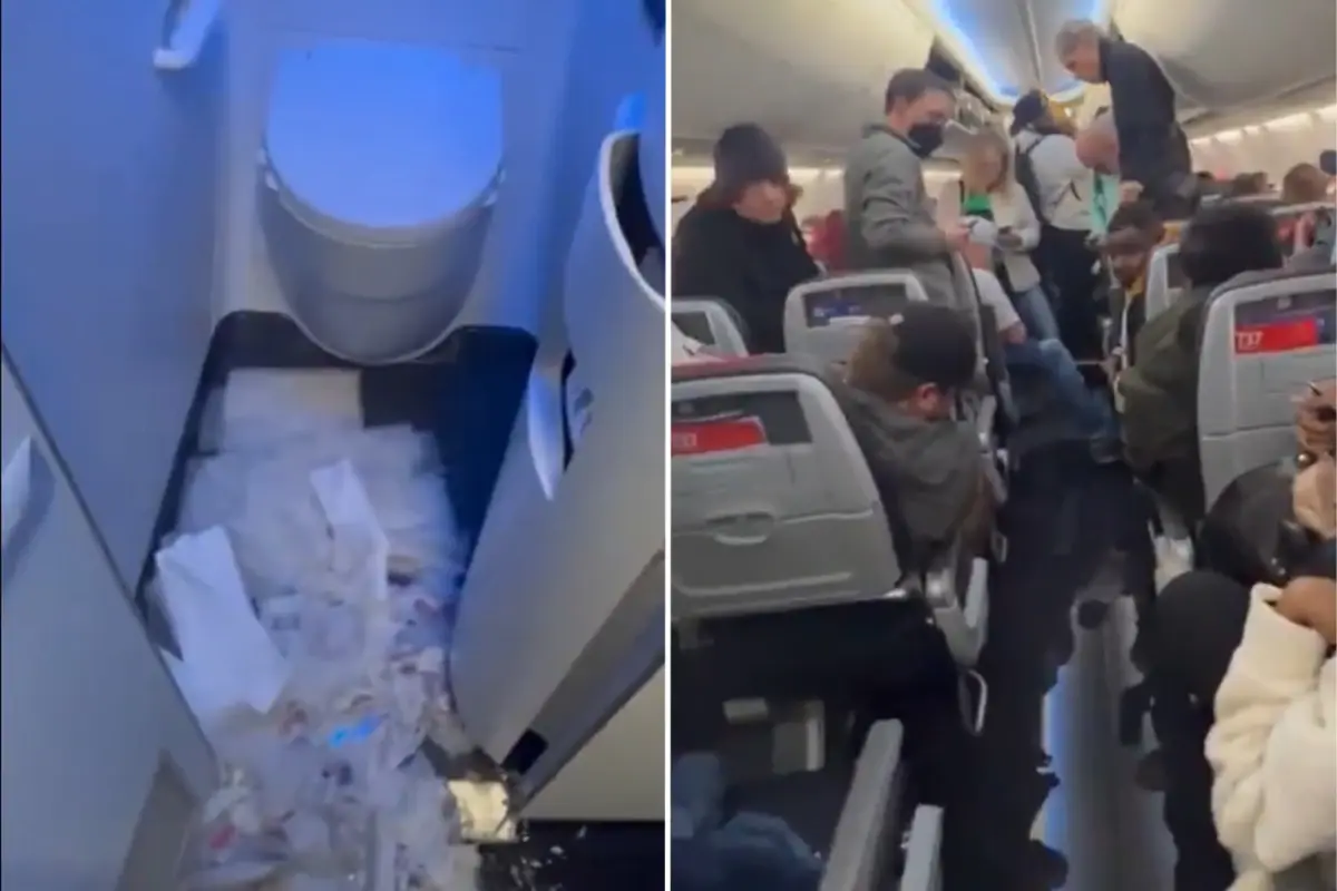 American Airlines’ın Boeing 737’sinde Tuvalet Sızıntısı Kabini Göle Dönüştürdü