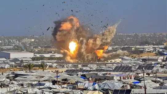 Gazze'de yıkım görüntüsü