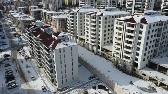 Yeni konutların iç mekanlarından bir görüntü