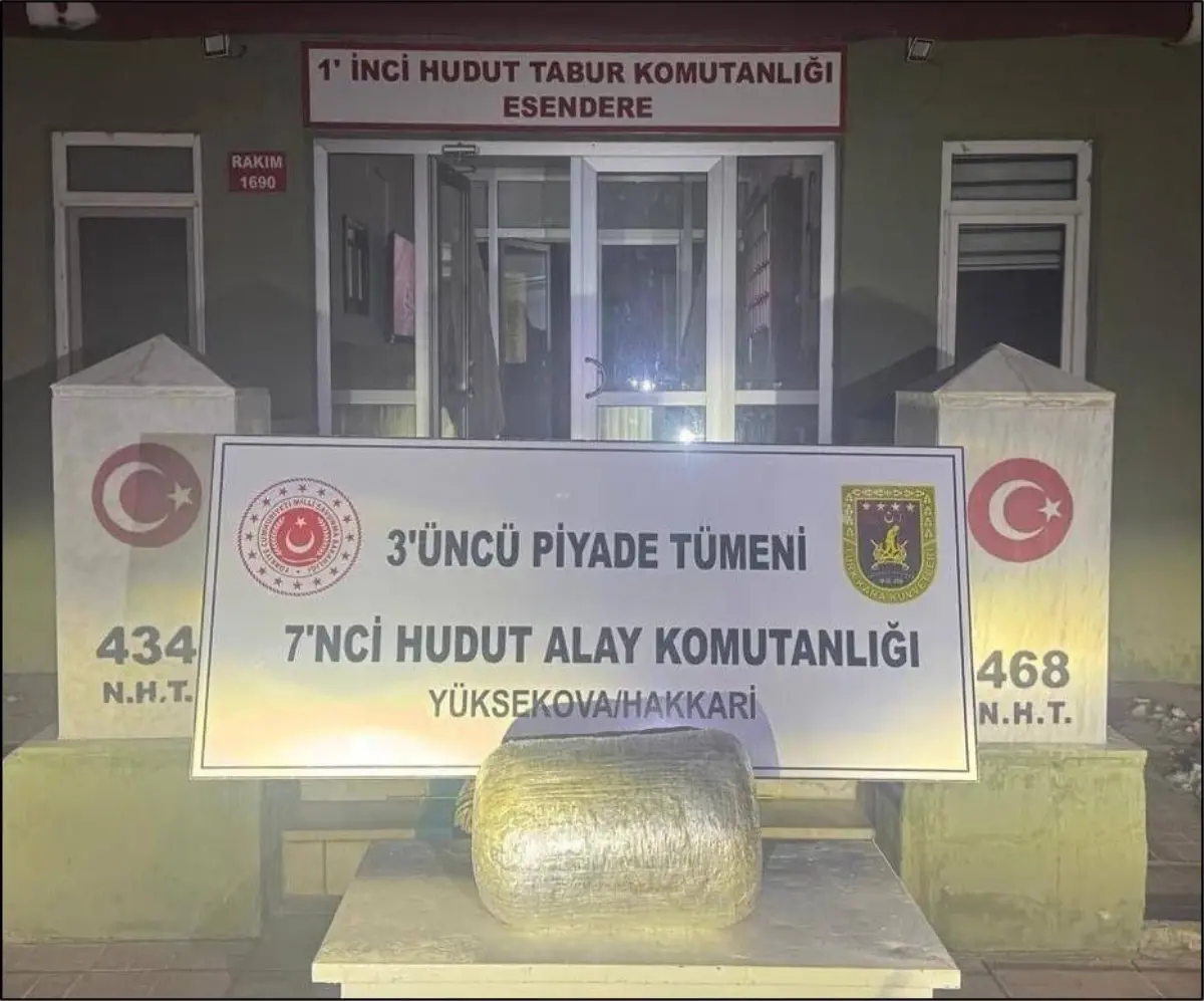 MSB, Hakkari Sınırında 5,8 Kilo Uyuşturucuya El Koydu