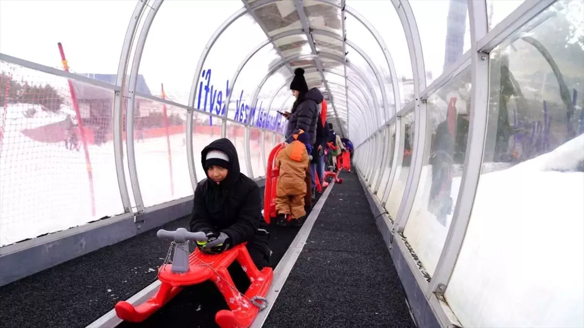 Palandöken Kızak Pisti Yarıyıl Tatilinde 25 Bin Ziyareti Ağırladı