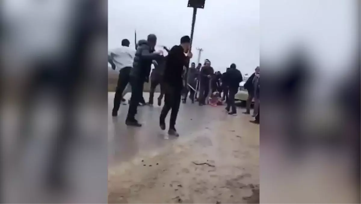 Akçakale'de arazi kavgası sırasında çekilen fotoğraf