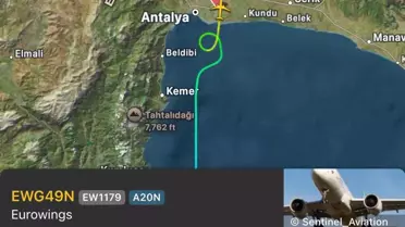 Eurowings Uçağı Yolcu Rahatsızlığı Nedeniyle Antalya'ya Acil İniş Yaptı