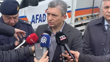 Kazadan etkilenen otobüs fotoğrafı