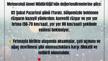 Şiddetli rüzgarlı İstanbul manzarası