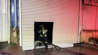 Yangın anında itfaiye ekipleri