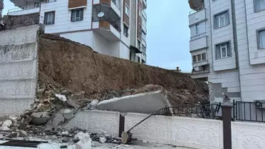 Tahliye edilen 5 katlı binanın dış görünüşü