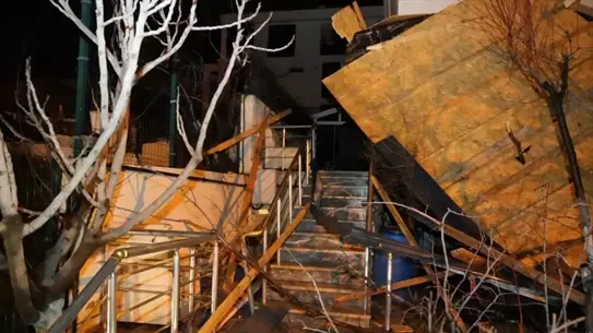 Rüzgar sonrası çatı hasarı