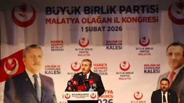 Destici, Malatya İl Kongresi'nde Deprem Yardımını Vurguladı