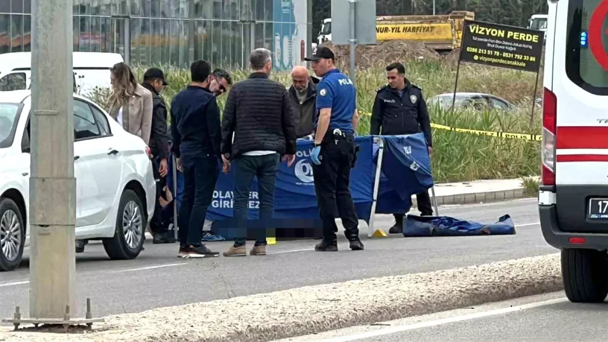 Çanakkale sokaklarında olay yeri