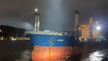 Kurtarma sırasında Lady Sham gemisinin fotoğrafı