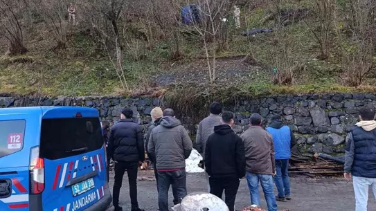 Kaza yerinde çekilmiş fotoğraf