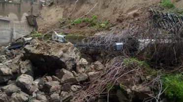 Mehmet Akif Ersoy Anadolu Lisesi istinat duvarı çöküşü