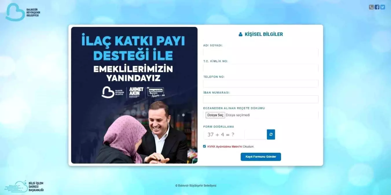 Balıkesir Büyükşehir Belediyesi'nden Emeklilere Ücretsiz İlaç Katılım Payı Desteği