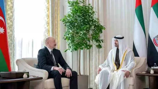 Aliyev ve Al Nahyan görüşme anı