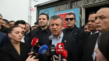 Özgür Özel'in Gaziantep'teki ziyaretinden bir kare