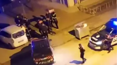 Silahlı kavga anına ait fotoğraf